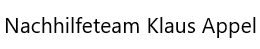Nachhilfeteam Klaus Appel Logo